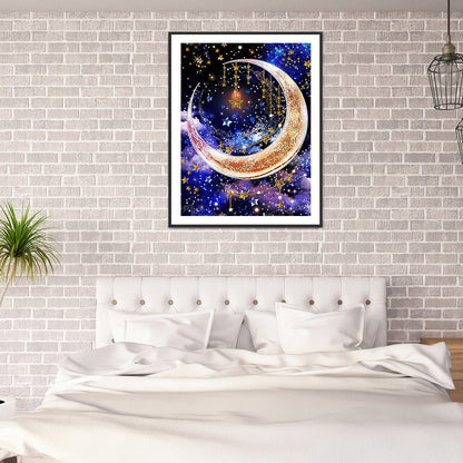 Star Moon - Special Shaped Drill Diamond Paiting 30*40CM