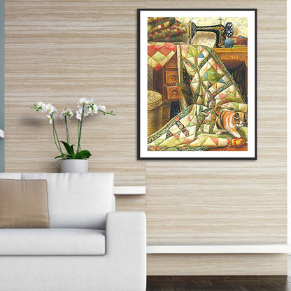 Sewing Machine - Full Round Drill Diamond Painting 30*40CM