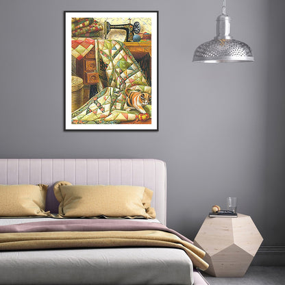 Sewing Machine - Full Round Drill Diamond Painting 30*40CM