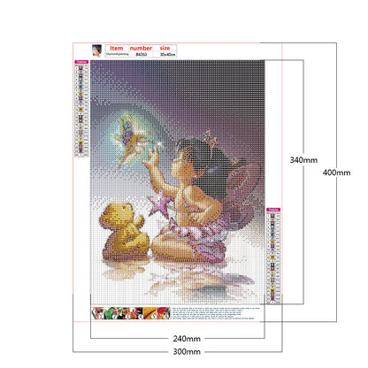 Girl - Full Round Drill Diamond Painting 30*40CM