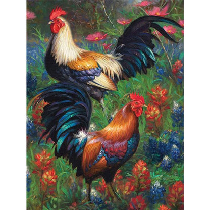 Rooster - Full Round Drill Diamond Painting 30*40CM