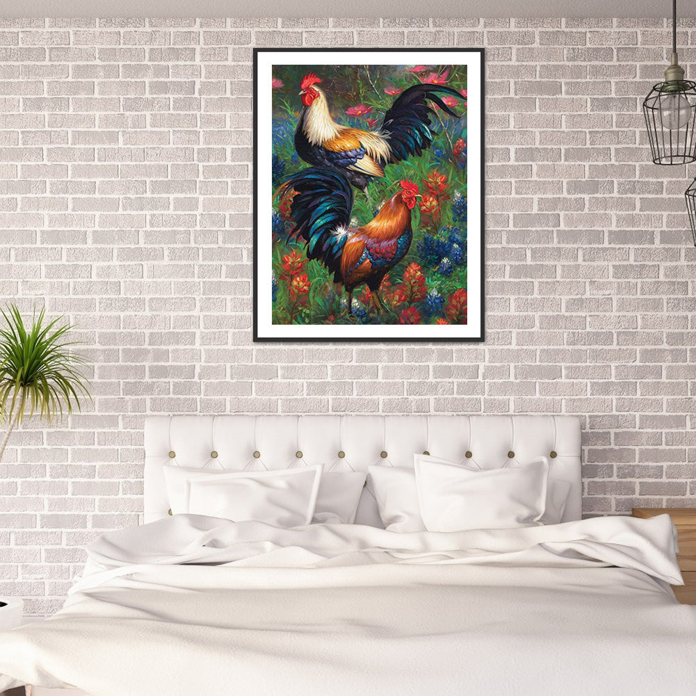 Rooster - Full Round Drill Diamond Painting 30*40CM