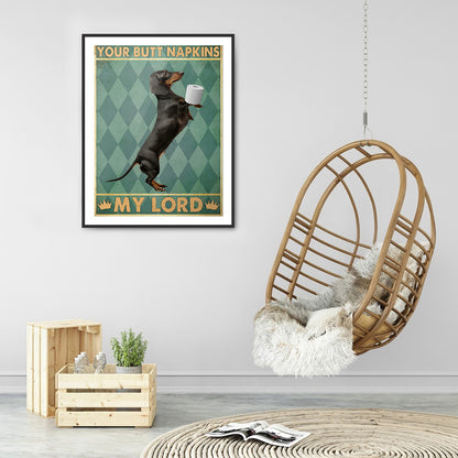 Dog - Full Round Drill Diamond Painting 30*40CM