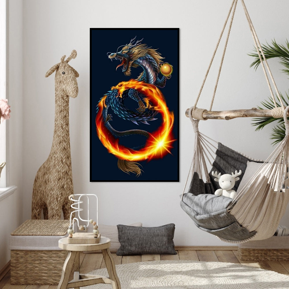 Dragon - Full Round Drill Diamond Painting 40*70CM