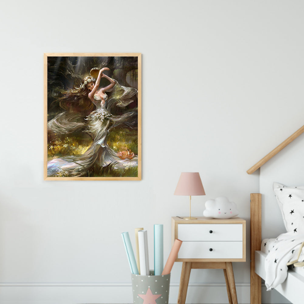 Beauty Elf - Full Round Drill Diamond Painting 30*40CM