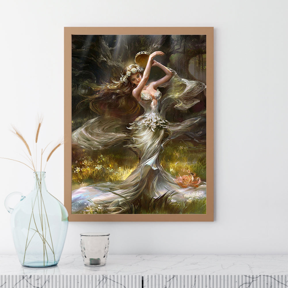 Beauty Elf - Full Round Drill Diamond Painting 30*40CM