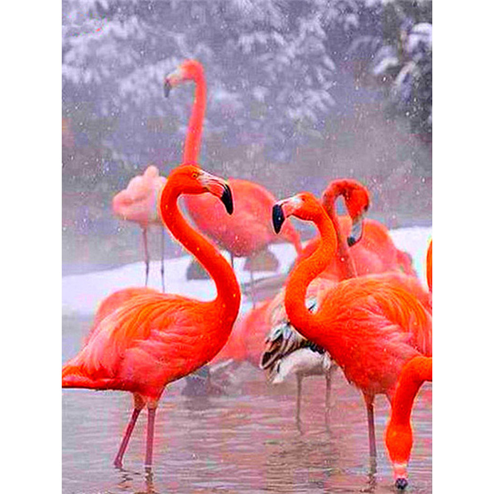 Flamingo - Full Round Drill Diamond Painting 30*40CM