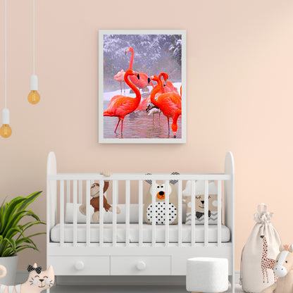 Flamingo - Full Round Drill Diamond Painting 30*40CM