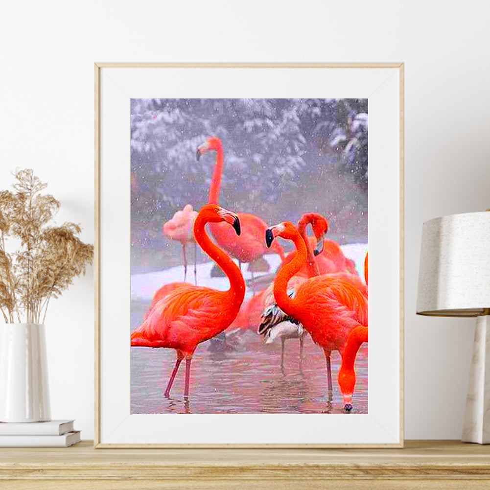 Flamingo - Full Round Drill Diamond Painting 30*40CM