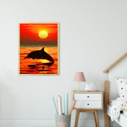 Dolphin - Full Round Drill Diamond Painting 30*40CM