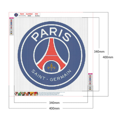 Paris Saint-Germain Football Team Logo - Full Round Drill Diamond Painting 40*40CM