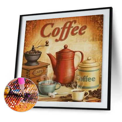 Coffee - Full Square Drill Diamond Painting 30*30CM