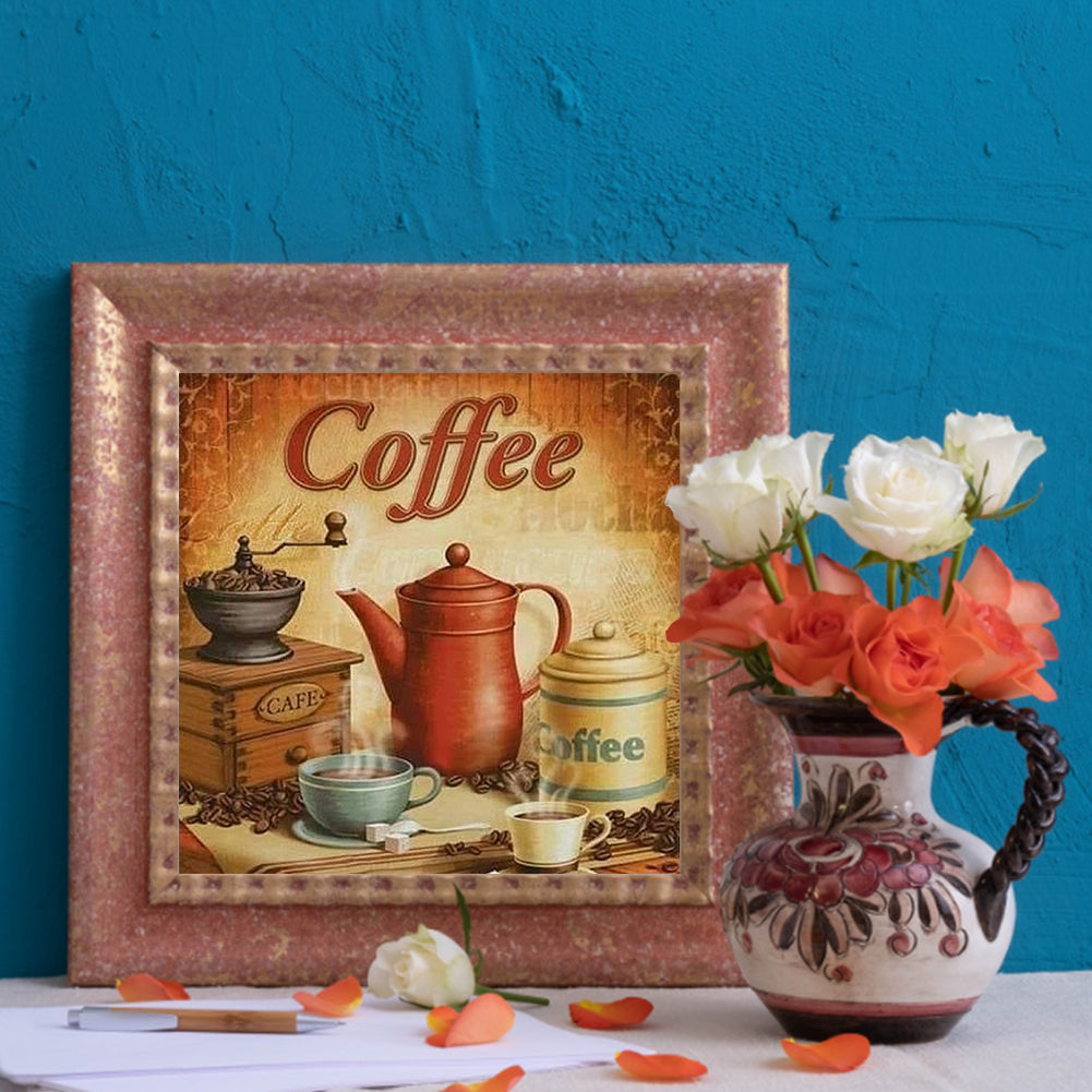 Coffee - Full Square Drill Diamond Painting 30*30CM