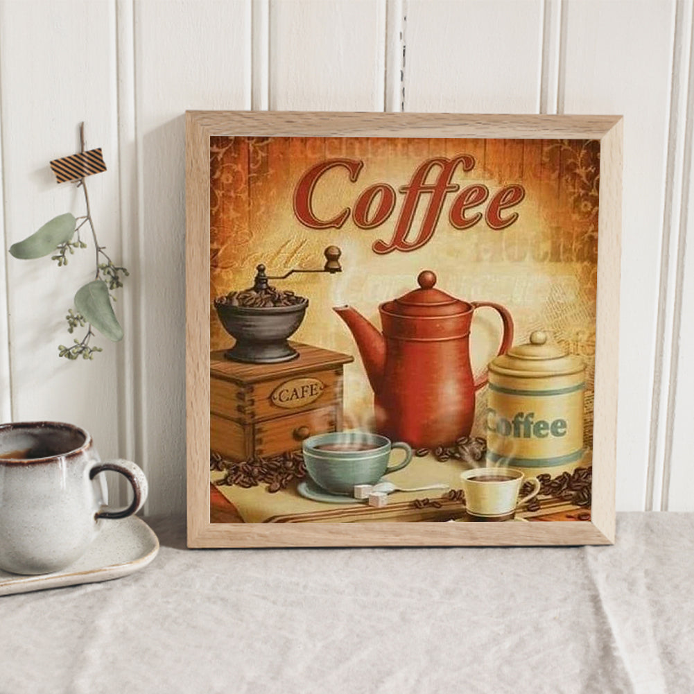 Coffee - Full Square Drill Diamond Painting 30*30CM
