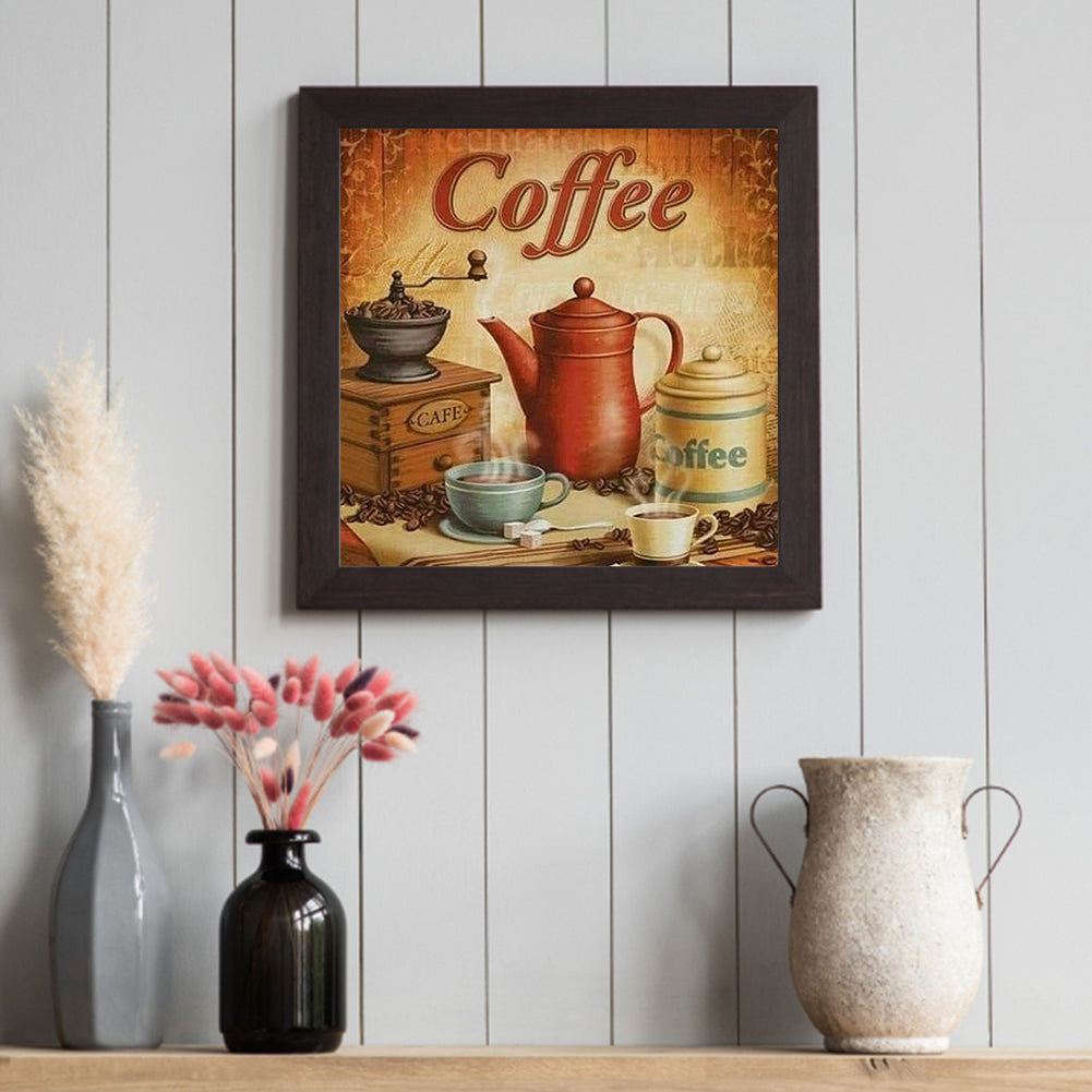 Coffee - Full Square Drill Diamond Painting 30*30CM