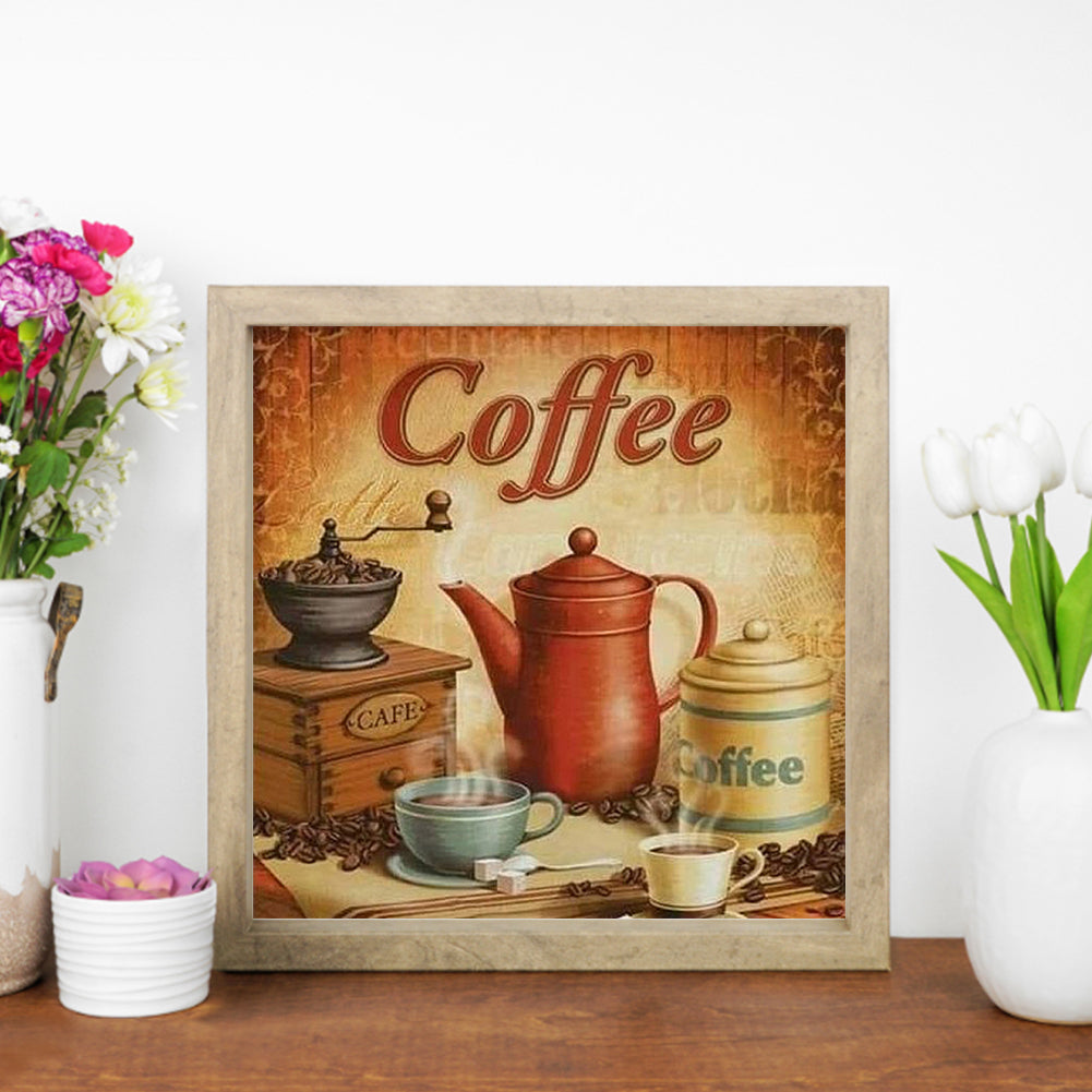 Coffee - Full Square Drill Diamond Painting 30*30CM