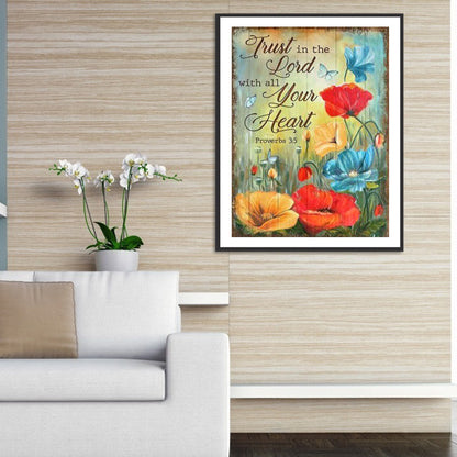 Flowers And Herbs In English - Full Round Drill Diamond Painting 40*50CM