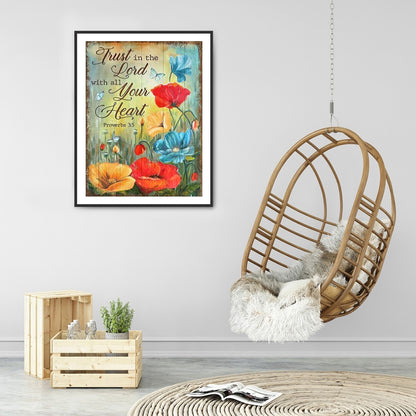 Flowers And Herbs In English - Full Round Drill Diamond Painting 40*50CM