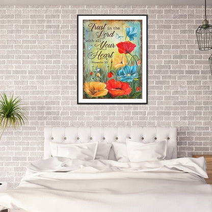 Flowers And Herbs In English - Full Round Drill Diamond Painting 40*50CM