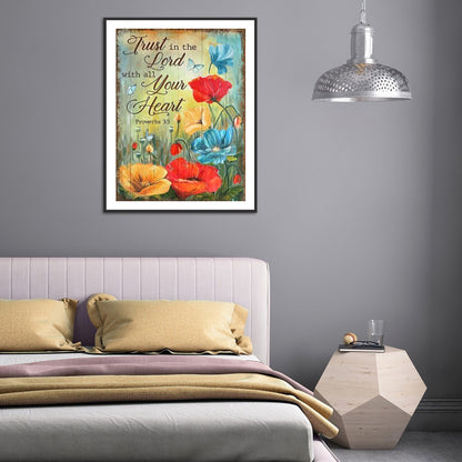Flowers And Herbs In English - Full Round Drill Diamond Painting 40*50CM