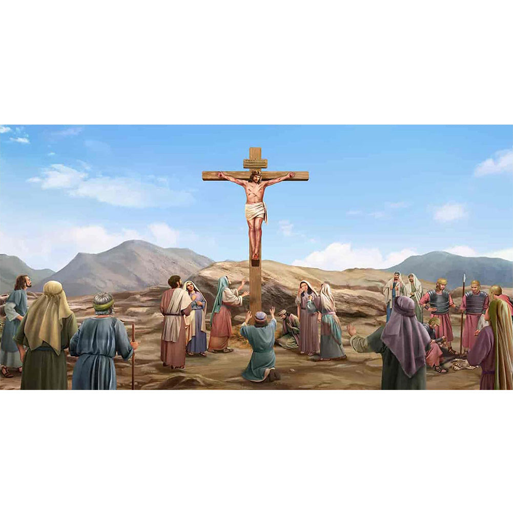 People And Jesus - Full Round Drill Diamond Painting 80*40CM