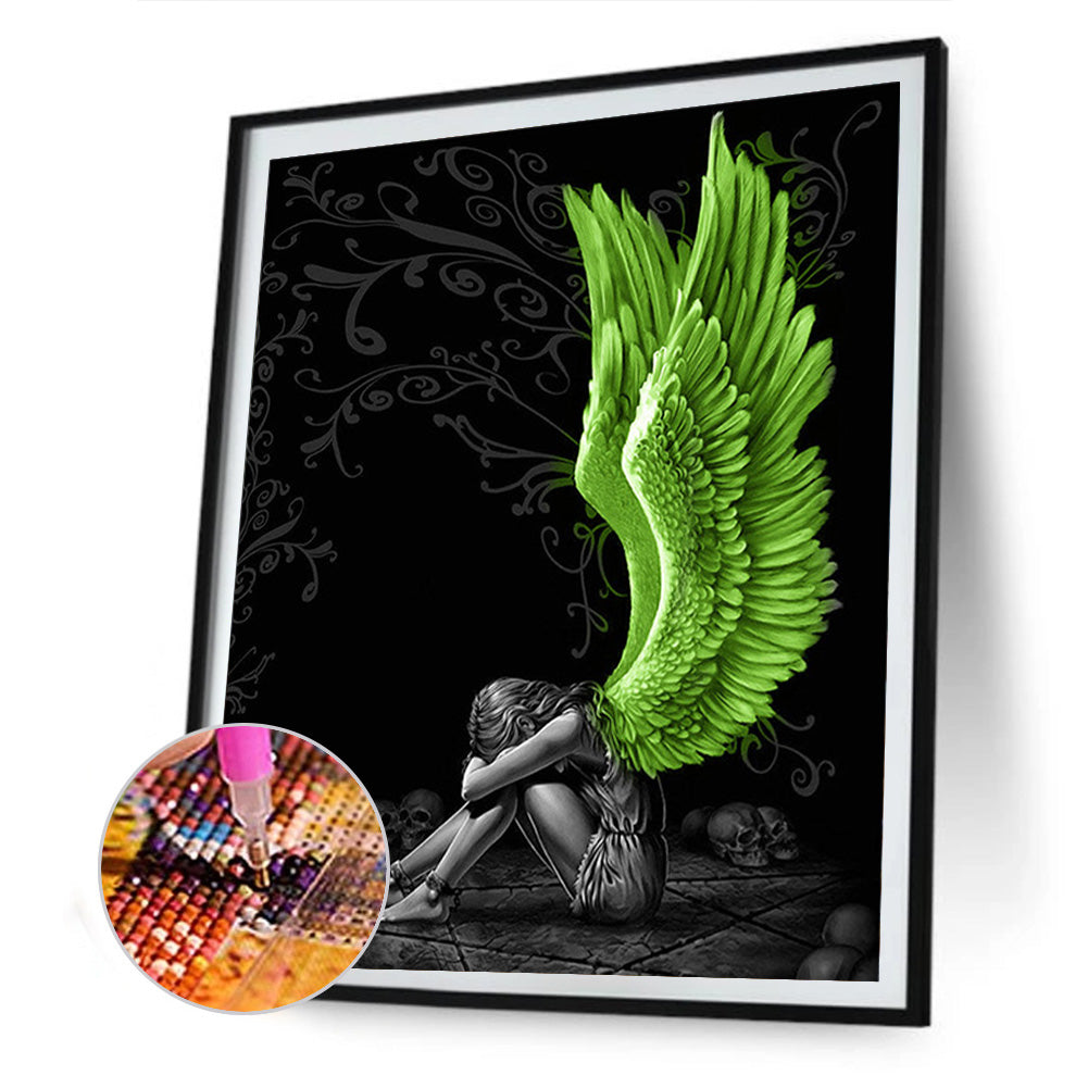 Winged Angel - Full Round Drill Diamond Painting 30*40CM