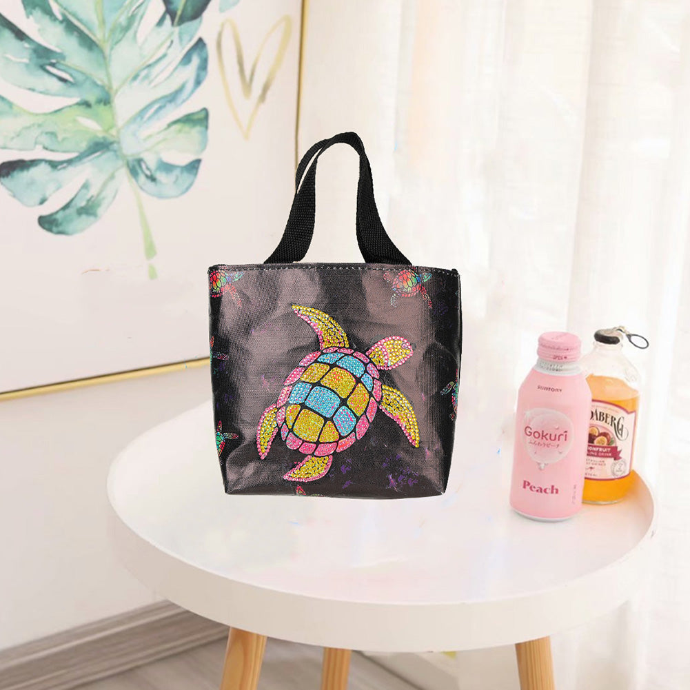 5D Diamond Painting Handbag DIY Canvas Shopping Storage Bag Foldable Tote