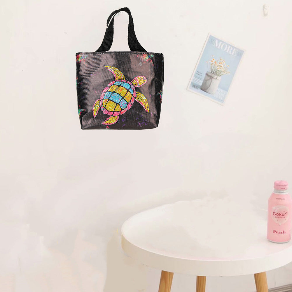 5D Diamond Painting Handbag DIY Canvas Shopping Storage Bag Foldable Tote