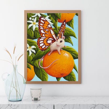 Butterfly Mouse - Full Round Drill Diamond Painting 30*40CM