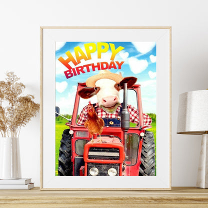 Cattle - Full Round Drill Diamond Painting 30*40CM