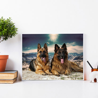 Wolf - Full Round Drill Diamond Painting 40*30CM
