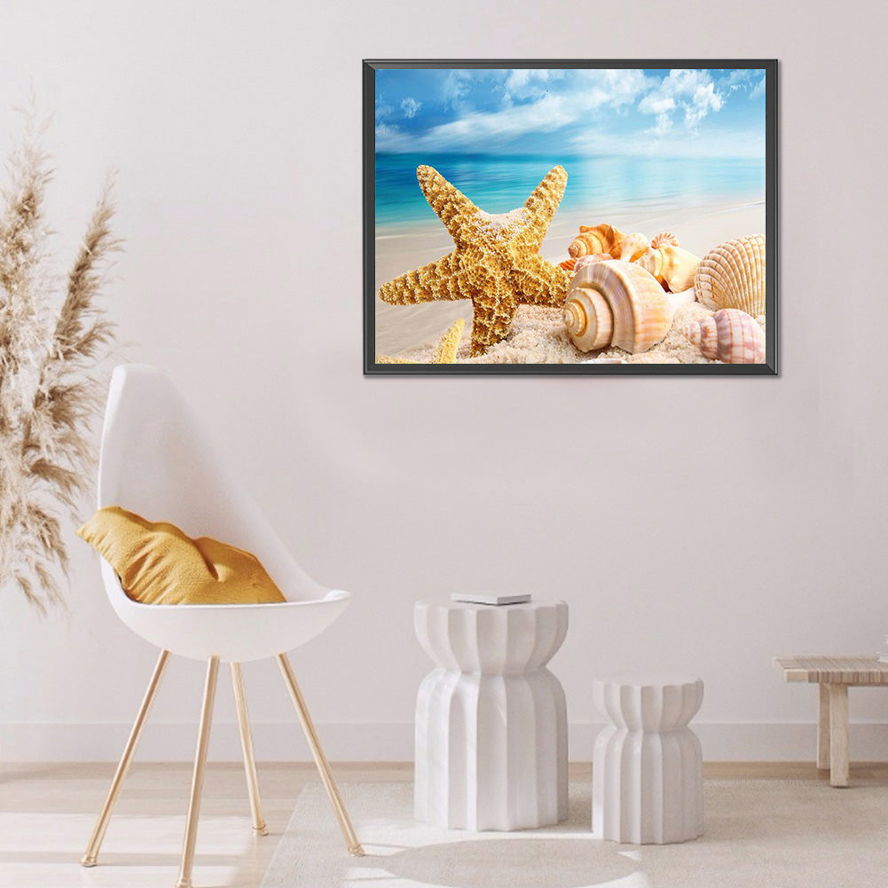 Sea ??Shells - Full Round Drill Diamond Painting 40*30CM