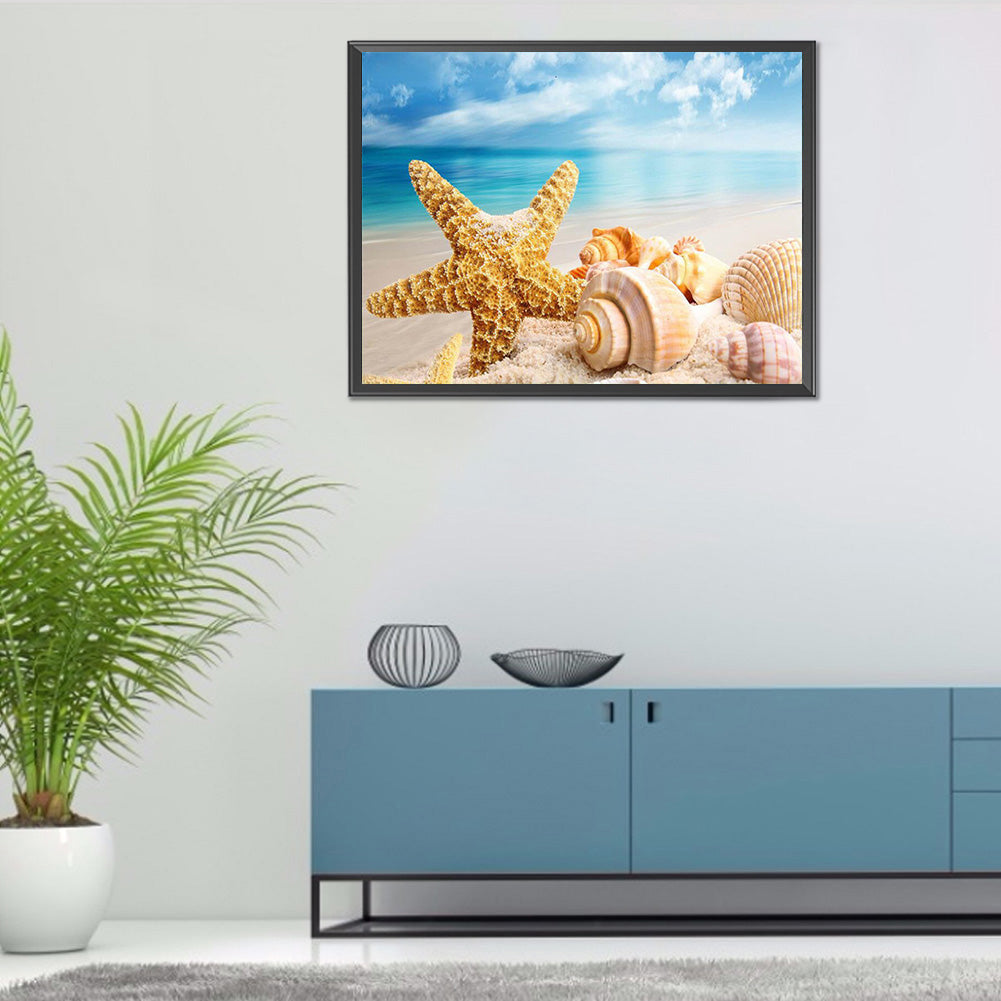 Sea ??Shells - Full Round Drill Diamond Painting 40*30CM