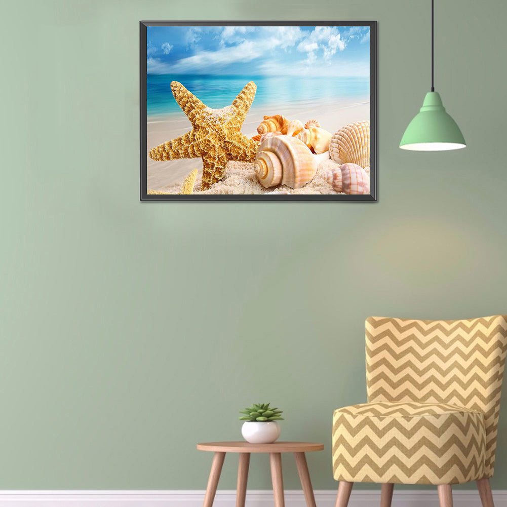 Sea ??Shells - Full Round Drill Diamond Painting 40*30CM