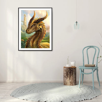 Dragon - Full Round Drill Diamond Painting 30*40CM