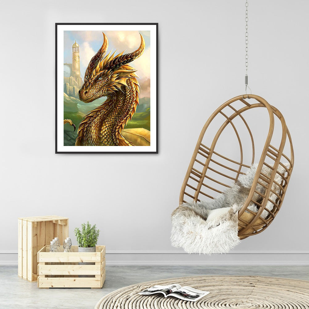 Dragon - Full Round Drill Diamond Painting 30*40CM