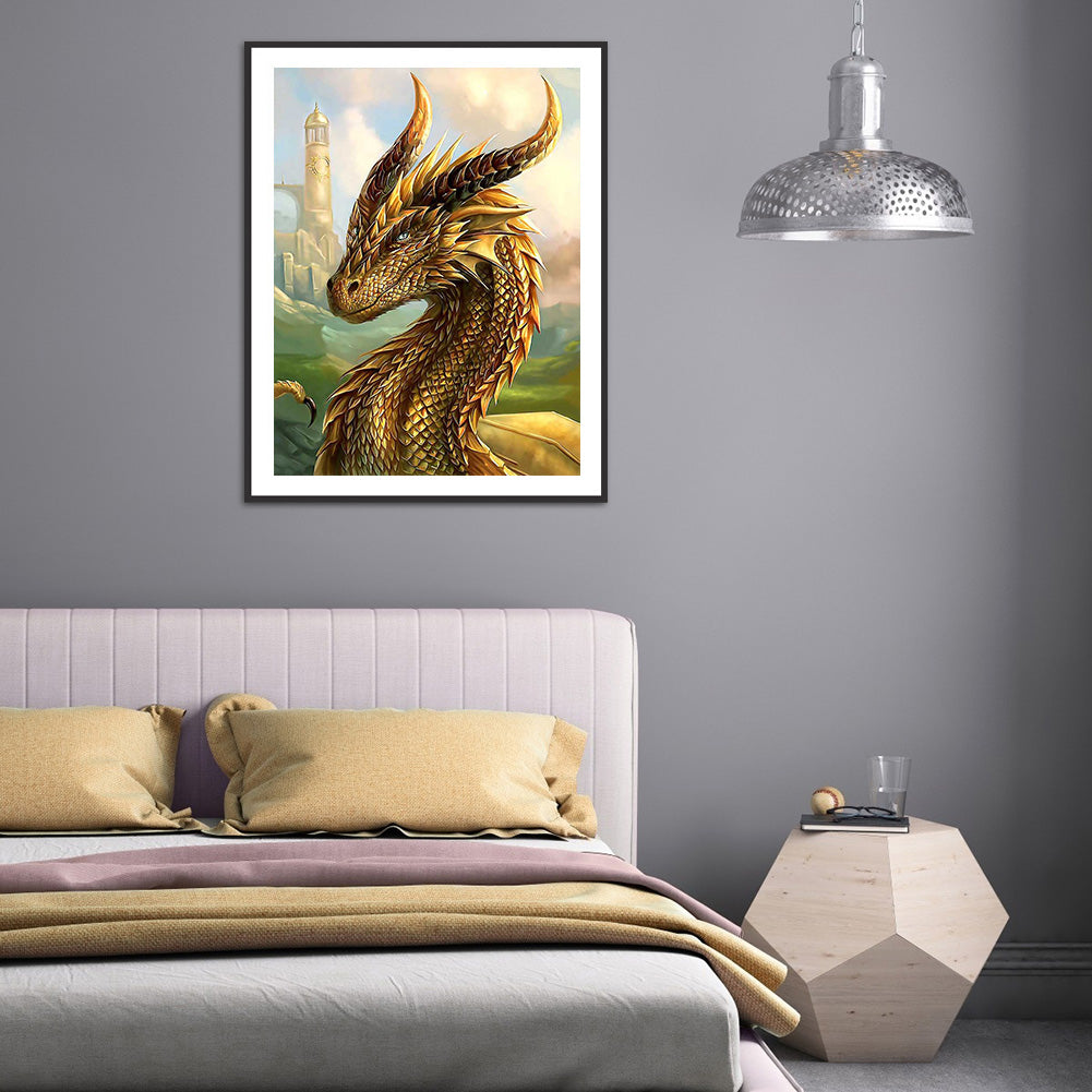Dragon - Full Round Drill Diamond Painting 30*40CM