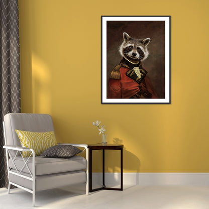 Gentleman Raccoon - Full Round Drill Diamond Painting 30*40CM