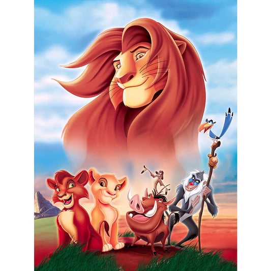 Lion King - Full Round Drill Diamond Painting 30*40CM