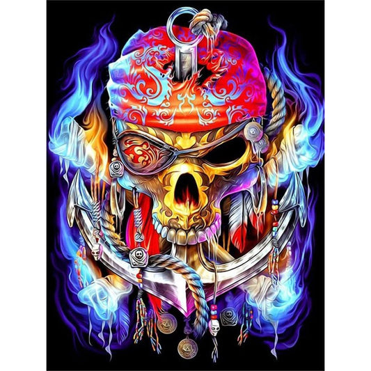 Skeleton - Full Round Drill Diamond Painting 30*40CM