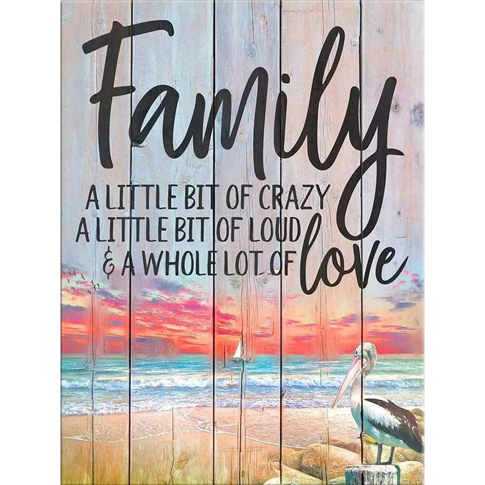 Word - Full Round Drill Diamond Painting 30*40CM