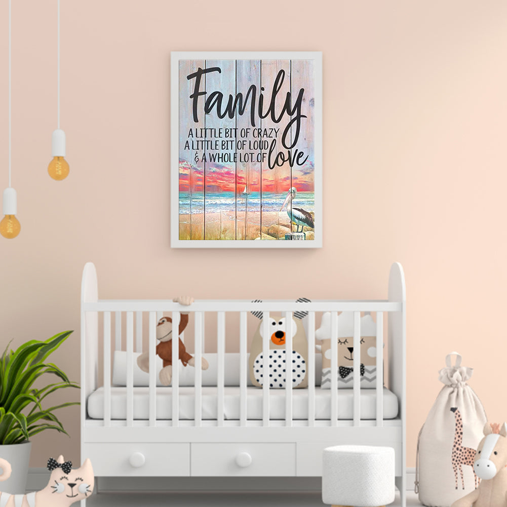 Word - Full Round Drill Diamond Painting 30*40CM