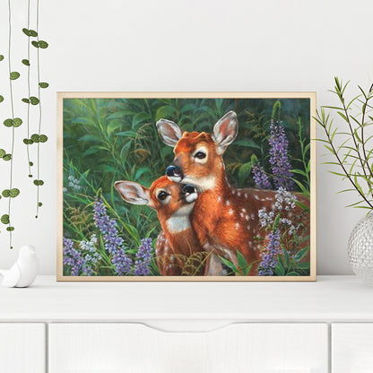 Deer - Full Round Drill Diamond Painting 40*30CM