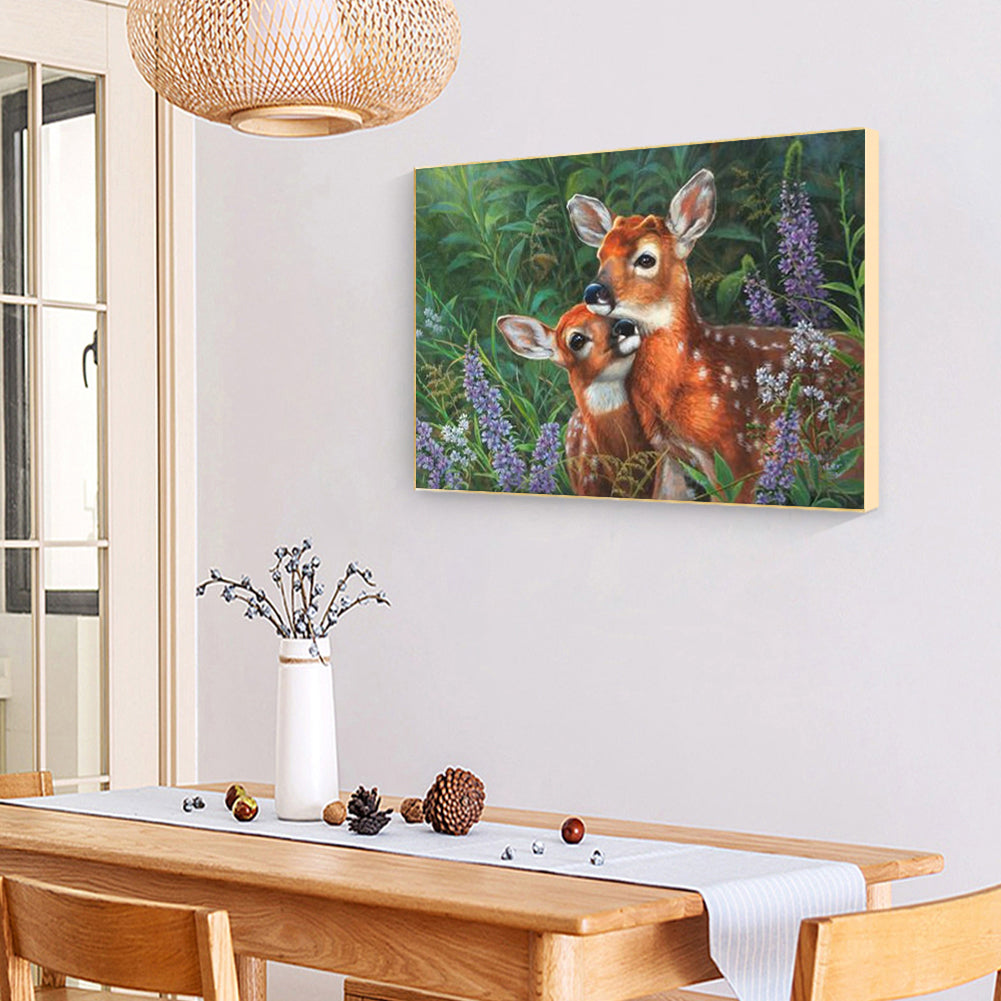 Deer - Full Round Drill Diamond Painting 40*30CM