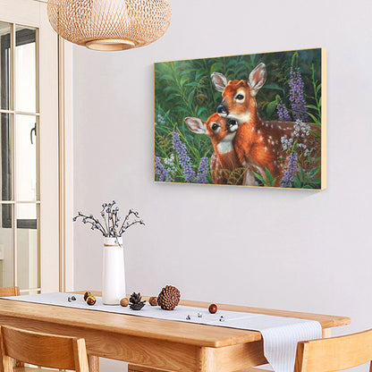 Deer - Full Round Drill Diamond Painting 40*30CM