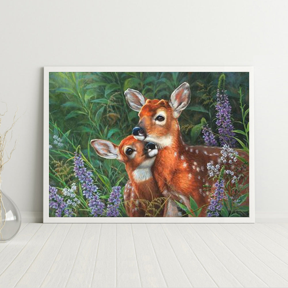 Deer - Full Round Drill Diamond Painting 40*30CM