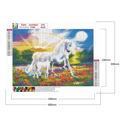 Horse - Full Round Drill Diamond Painting 40*30CM