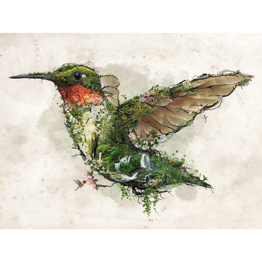 Hummingbird Art - Full Round Drill Diamond Painting 40*30CM