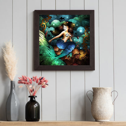 Mermaid - Full Round Drill Diamond Painting 30*30CM