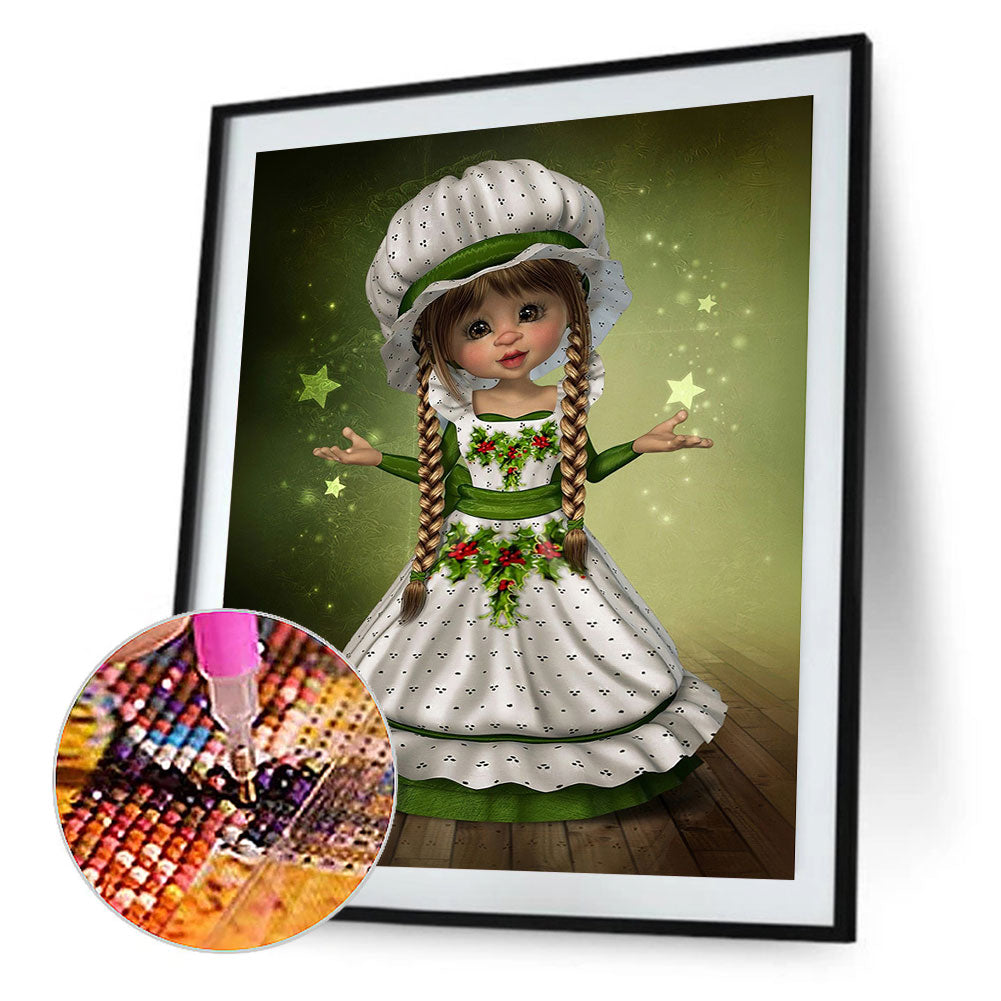 Big Eye Doll - Full Round Drill Diamond Painting 50*60CM